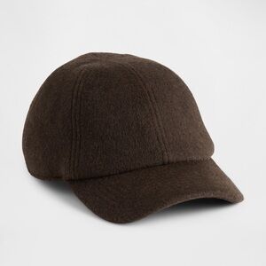 GAP Brown Wool Blend Baseball Cap